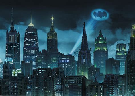Affiche Batman™ - Skyline de Gotham City | Desenio