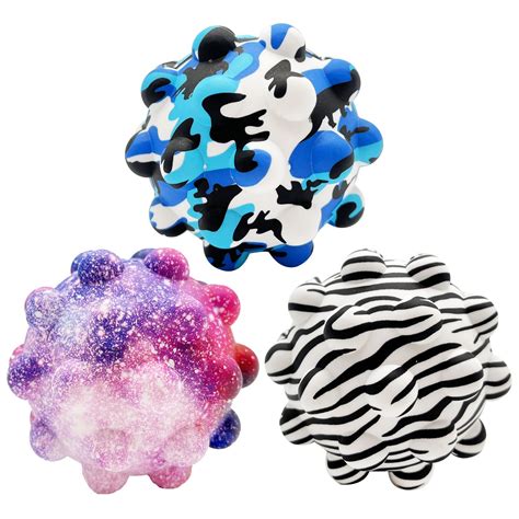 Buy Fidget Ball 3D Pop Ball Stress Ball for Adult Squeeze Ball Push ...