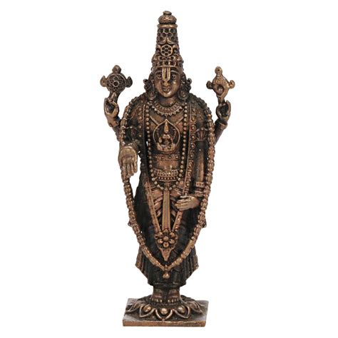 Buy Kartique Copper Tirupati Balaji Idol for Home & Temple South Indian ...