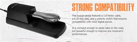 Softline Pro Sustain Pedal for Keyboard, Digital Piano Electronic ...