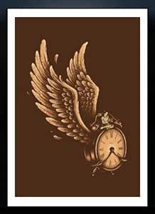CrudeArea 'Time Flies' Poster by Enkel Dika (Frame, 58.42 cm x 73.66 cm ...