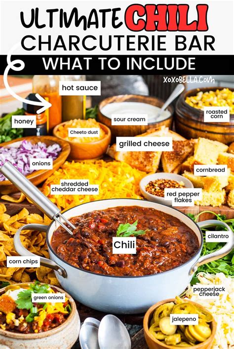 The Ultimate Chili Bar (or Charcuterie Board) - xoxoBella