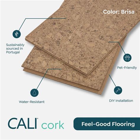 CALI (Sample) Cork Flooring Brisa Cork Engineered Smooth/Traditional ...