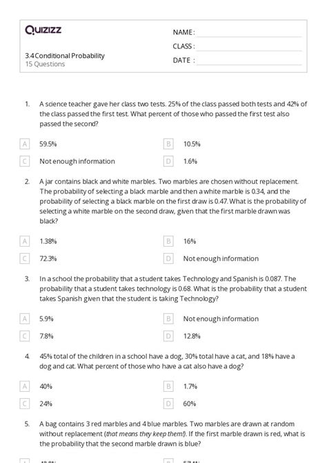 Image result for Conditional Probability Questions and Answers