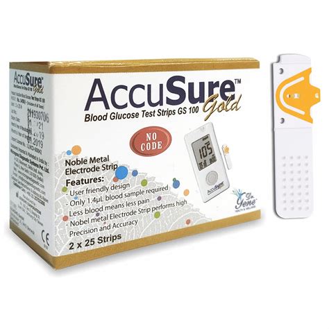 AccuSure Gold Glucometer Test Strips – Buy Online | Rudra Brothers