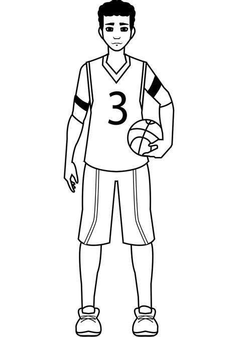 Basketball Player Printable Template | Free Printable Papercraft Templates