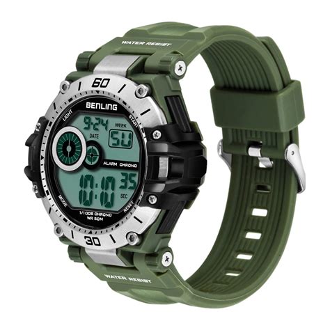 Iconic Digital Watch with Silicon Strap | Calendar | Alarm | Sports ...