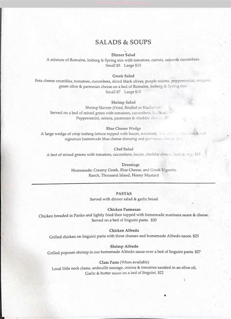 Online Menu of Tropical Trader Shrimp Co. Restaurant, Panacea, Florida ...