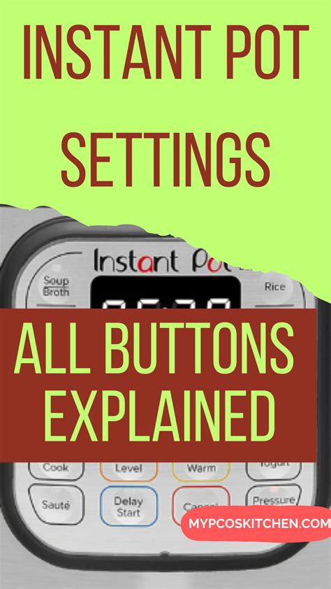 Image result for Instant Pot Buttons