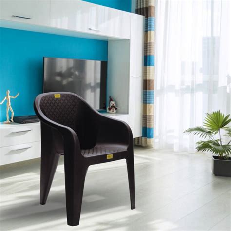 Patiofy Plastic Chair, Arm Chair for Home, Living Room Chair, Outdoor ...