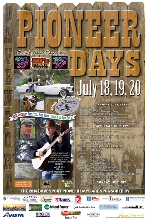 Pioneer Days Flyers