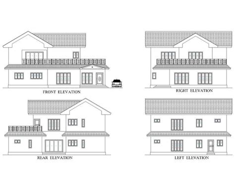 Draw colonial elevation for a floor plan | Freelancer