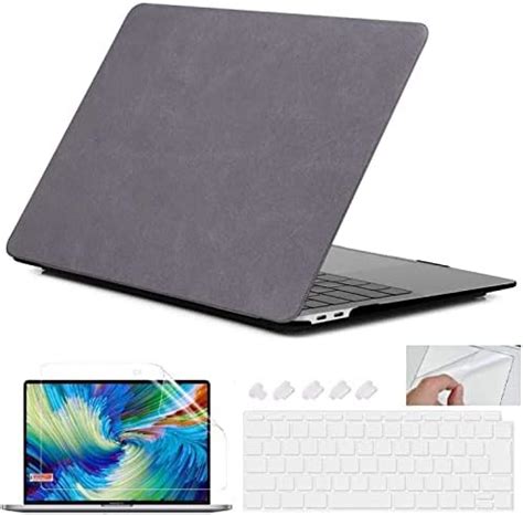 GIOIA BAZAAR Case for MacBook, PU MATT Leather Hard Shell Case Cover ...