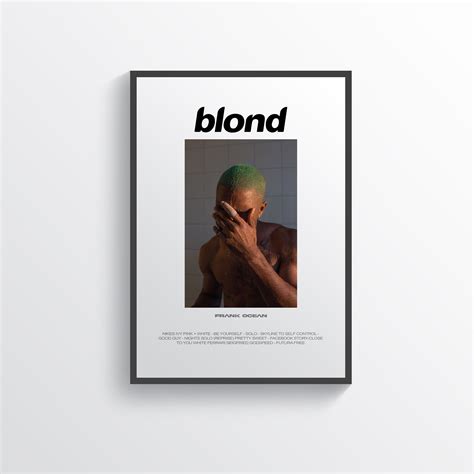 Frank Ocean Blonde Poster - High-Quality Art Print | 24 Posters - 24posters