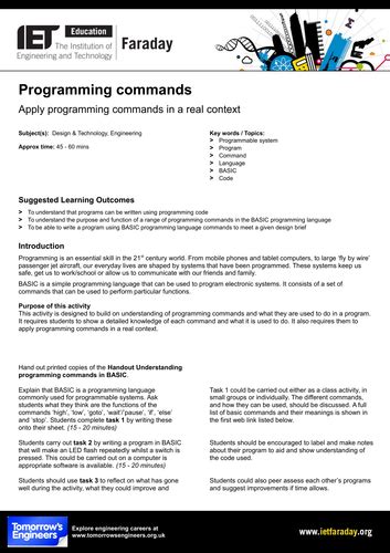 Basic Programming Commands 的图像结果