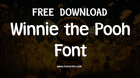 Winnie The Pooh Font - Perfect for Playful Designs
