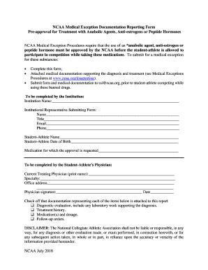 Fillable Online Pre-approval for Treatment with Anabolic Agents, Anti ...