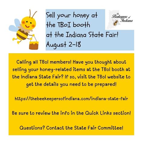 TBoI Bee Booth - Indiana State Fair, Indiana State Fair, Indianapolis ...