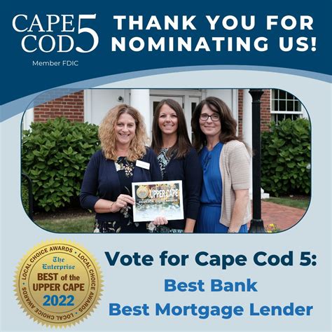 The Cape Cod Five Cents Savings Bank on LinkedIn: Thank you for ...