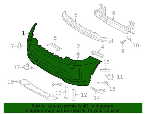 LR082825 - Bumper Cover 2017-2019 Land Rover Discovery | Land Rover OEM ...