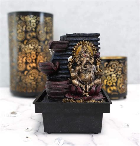 Buy Ebros Gift Hindu Vastu Elephant God Ganesha Meditating Table ...