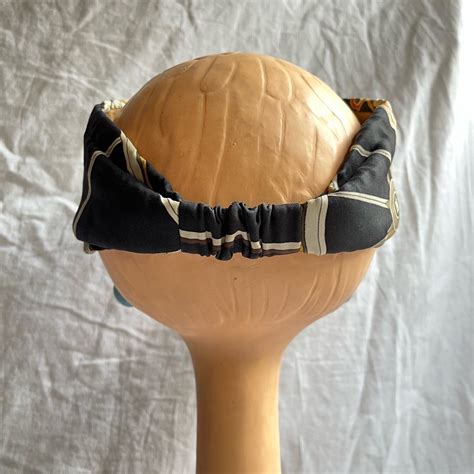 HERMES Silk × Cashmere Ribbon Hair Band | CARBOOTS