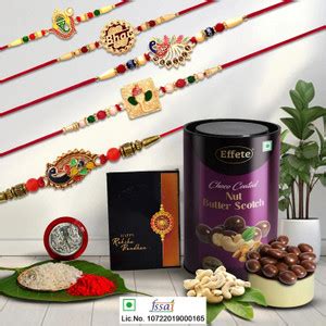 Effete Designer Rakhi Combo for Brother | Rakhi Gift For Brother/Sister ...