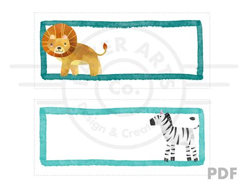 Free printable cubby tags for preschool, Download Free printable cubby ...