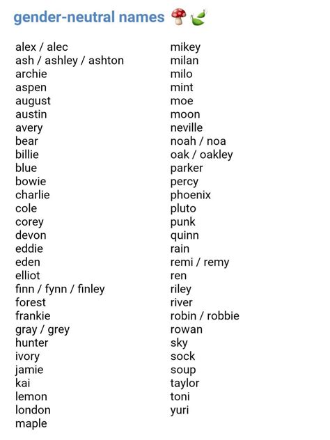 Gender-Neutral Names for Non-Binary Enby
