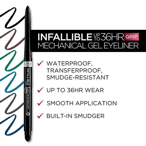LOREAL Infallible Grip 36H Gel Automatic Long Lasting Eyeliner *CHOOSE ...