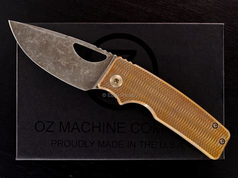 Oz Machine Company Roosevelt Framelock Folder | EBossHoss Knives