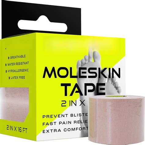 Moleskin Tape - - Blister Prevention Tape, Medical Padding Tape | Water ...