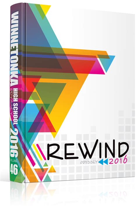 Yearbook Cover - Winnetonka High School - "Rewind" Theme - Angles ...