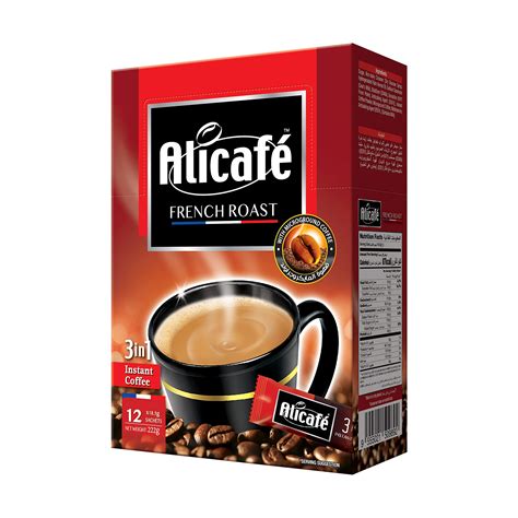 Alicafe 3-in-1 French Roast Instant Coffee 222g (12 Sachets, 18.5g Each ...