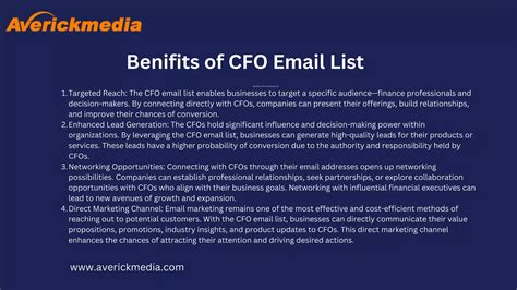 CFO Email List | PDF