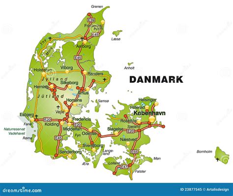 Danemark Map Detailed Clear Large Road Map Of Denmark