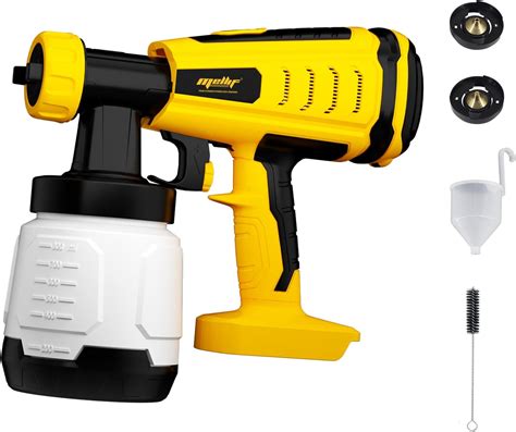 Amazon.com : IRONFACE HVLP Paint Sprayer Airless Spray Gun Cordless for Dewalt 20V Max Battery ...