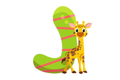 Cute Icon Animals Alphabet J Clipart Graphic by pohonrindangstudio ...