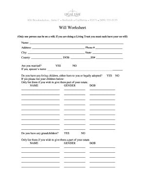 Fillable Online Power Of Attorney Worksheet - legaleasedocprep.com Fax ...