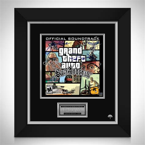 Grand Theft Auto San Andreas Soundtrack LP Cover Limited Signature ...