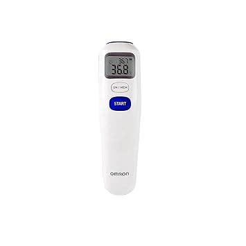 Omron MC 720 Non Contact Digital Infrared Forehead Thermometer With 1 ...