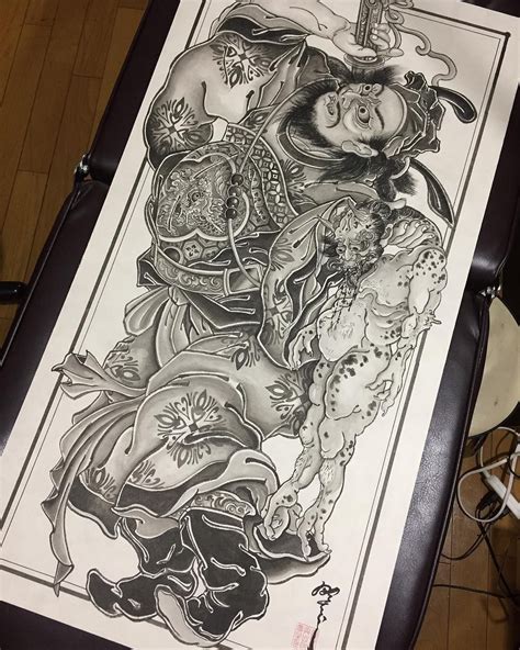 Done “鍾馗図”.. #ottattoo #tattoo #art #japanesetattoo #japaneseart # ...