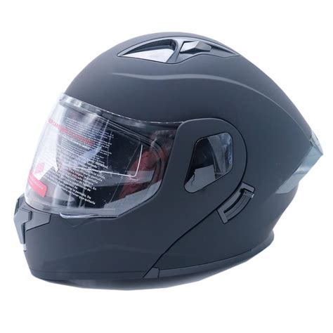 Motorcycle Helmet Dual Visor Flip Up Modular Full Face Helmet ...
