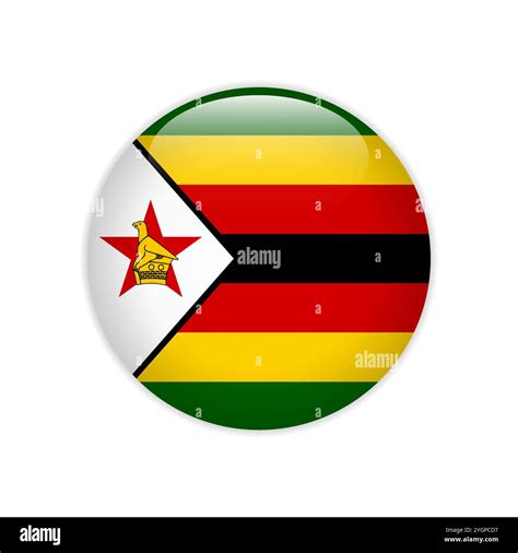 Zimbabwe flag on button Stock Vector Image & Art - Alamy - flag of zimbabwe images