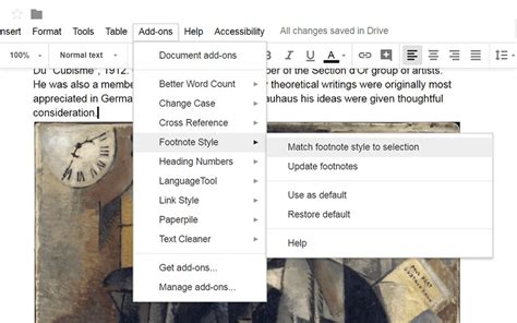 Image result for Add-Ons Tab On Doc