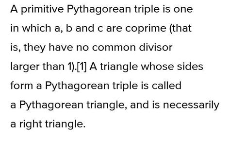 Identify, with reason, which of the following are Pythagoras triplet ...