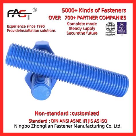 Grade 4.8 6.8 8.8 10.9 12.9 ASTM A193 B7 Galvanized Stud Bolt - Stud ...