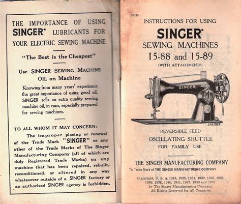 Image result for Manuals Singer Sewing Machine Printable