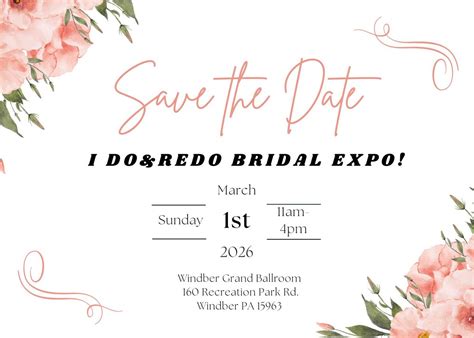 I do and Redo Bridal Expo, 160 Rec Rd , 15963, Windber, 1 March 2026 ...