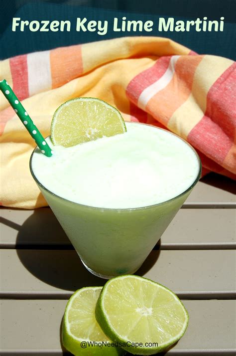Frozen Key Lime Martini - Who Needs A Cape?